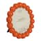 6" x 6" Orange Beaded Round Tabletop Frame, Treasured Finds by Ashland®